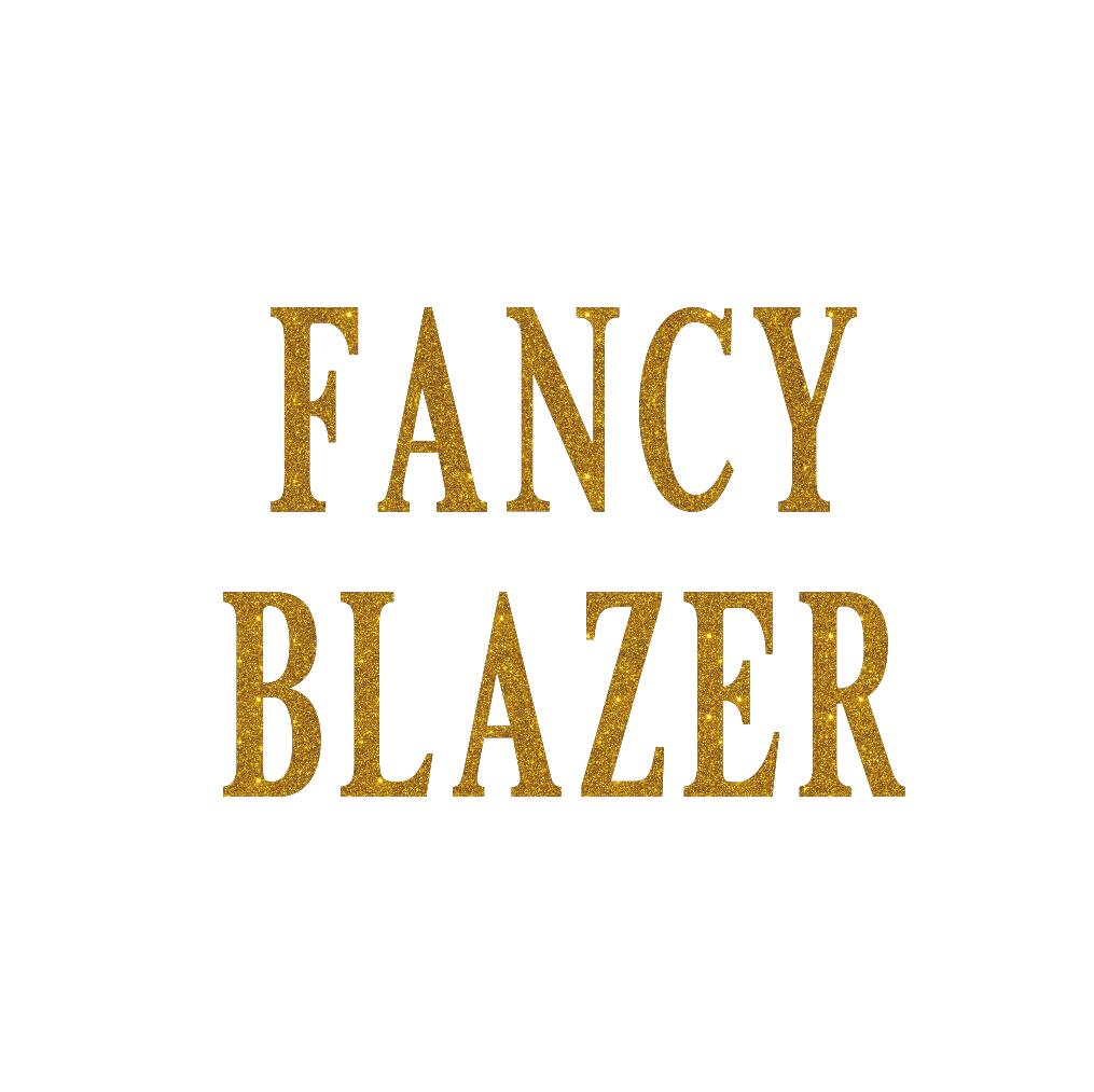 fancy blazer glitter iron on transfer...